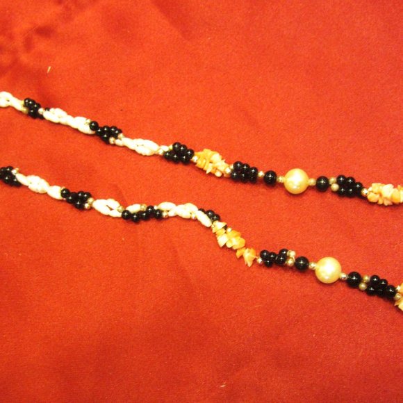 RARE VTG FRESH WATER PEARLS & BEADED NECKLACE, STUNNING COLORS - Picture 2 of 7